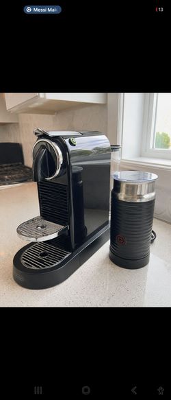 Nespresso CitiZ Coffee and Espresso Machine by De'Longhi with Milk Frother, Black, 9.3 x 14.6 x 10.9 inches