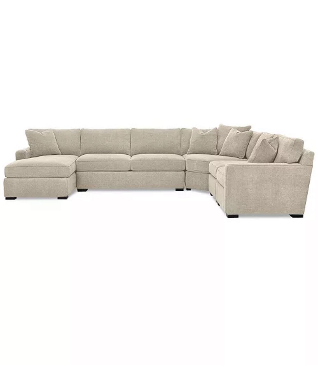 Radley 5-Piece Fabric Chaise Sectional Sofa, Created for Macy's