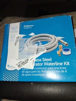 6' Stainless Steel Refrigerator Waterline Kit