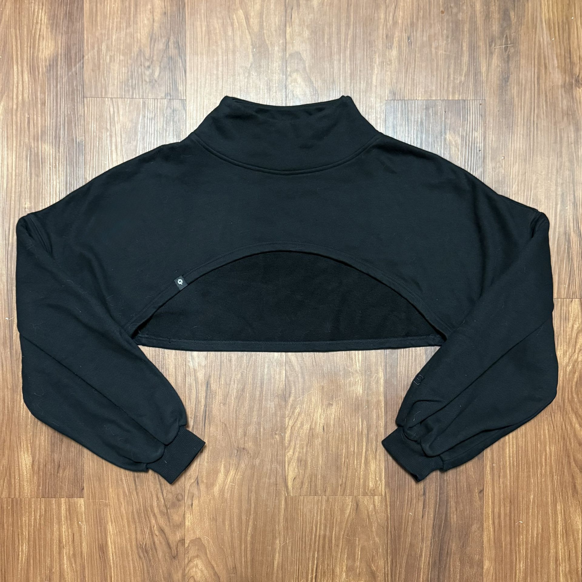 PopFlex Uptown Mockneck Sweatshirt - Small Black