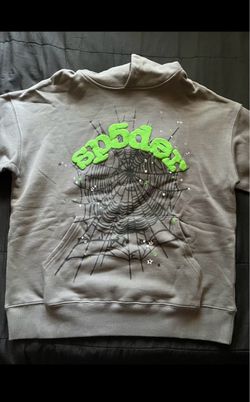Slate Gray Sp5der Hoodie