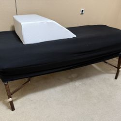 Lash Bed With Saddle Stool And Wedge Pillow 