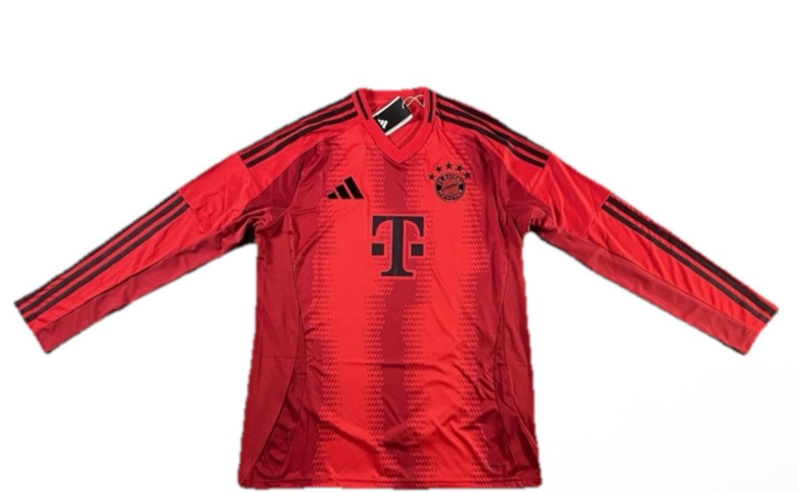 Adidas Bayern Munich 2024-25 Stadium Home Long-Sleeve Jersey Mens Size X-Large