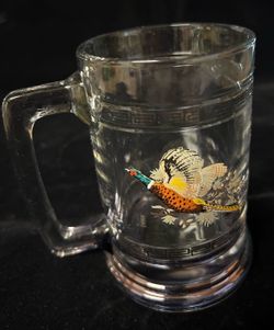 Princess House©️ Glass Pheasant Beer Stein