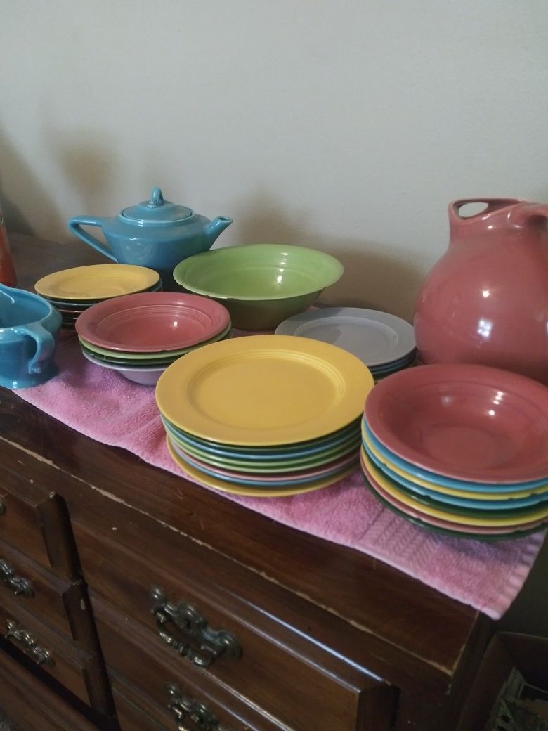 antique dish set