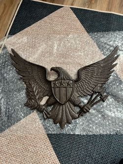 Cast iron eagle wall decor