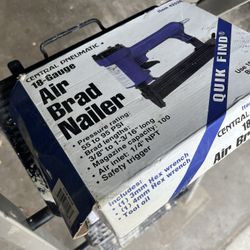 central pneumatic 18 gauge air brad nailer