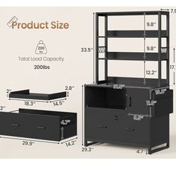 Office Shelf With Storage