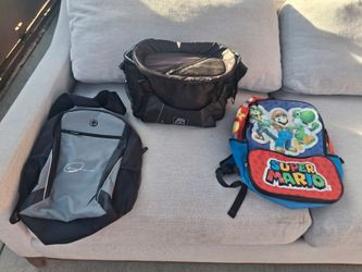 Lot of 3 Used Bags and Backpacks
