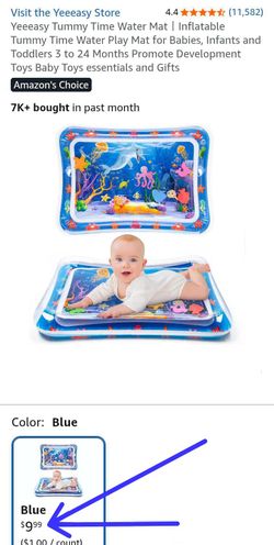 👶Tummy Time🌊Water🐬Aquarium Mat Inflatable