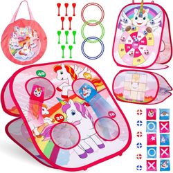 Brand new in box Chuchik Bean Bag Toss Game for Kids – 5in1 Portable Outdoor Dinosaur