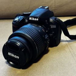 Nikon D3100 DSLR Camera Bundle w/ 2 Lenses, Charger & Bag