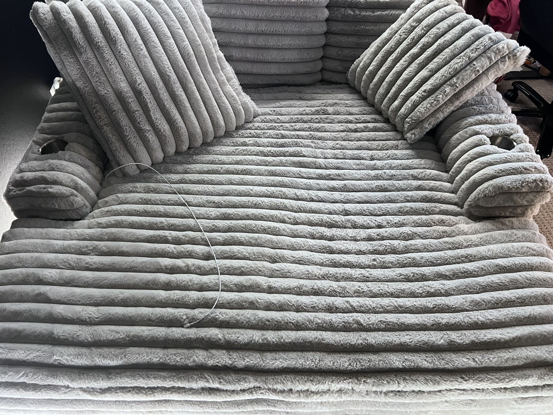 Chaise lounge “Snuggle Fog Grey Double chaise”