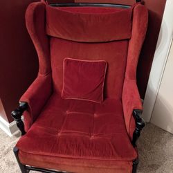 Vintage Franklin Registered Furniture Wingback Chair 