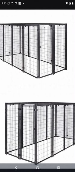Used 4 ft wide x 4 ft tall x 6ft deep dog kennel dog run