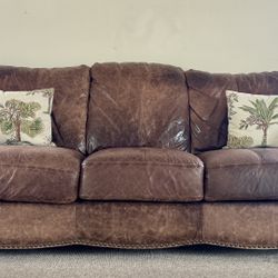 7-foot Leather Couch