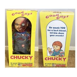 Child's Play 3 Pizza Face Half Sliced Good Guy Chucky Doll For Sale!!!