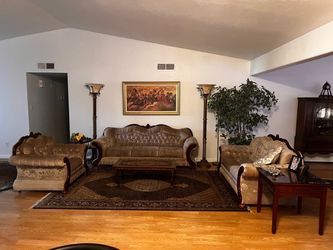 Victorian Style Sofa Set 3 Piece