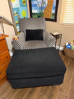 ACCENT CHAIR and OTTOMAN