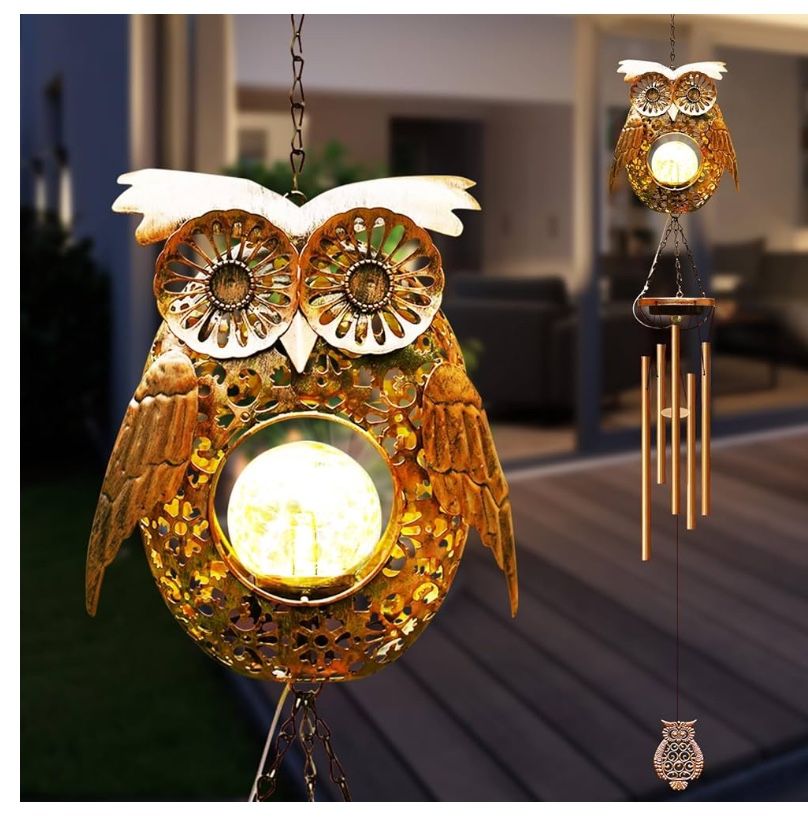 Solar Wind Chimes Outdoor Indoor Decor