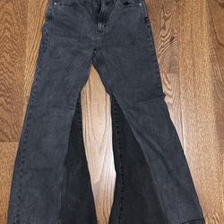 Custom made flared denim