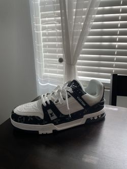 LV Black And White Sneakers Size 12
