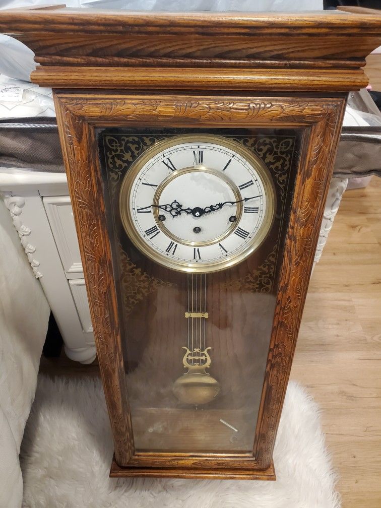 Franz Hermle Chime Clock Antique 351-020