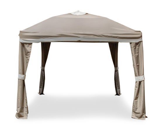 Outdoor Patio Pop-up Canopy Tent In Brown Finish