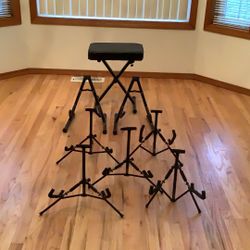 Guitar Stands and Stool