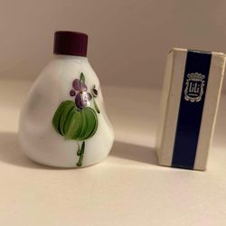 Milk Glass Perfume Bottle and Bermuda  Easter Lilly Perfume