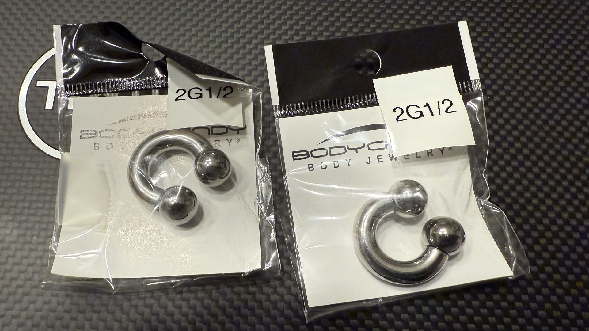 Surgical Steel Circular Barbell 2g 1/2” Pair