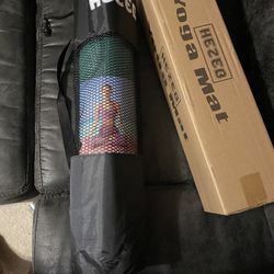 Hezeb Yoga Mat Exercise Fitness (colors Vary) 72x24x1/4 inch