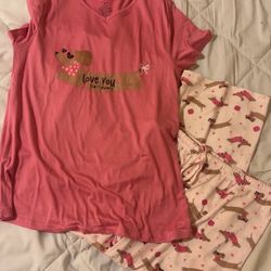 Women’s Dachshund “Love You Fur-Ever” Pajama Set – Sizes S & M Available 