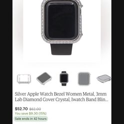 Diamond apple watch cover