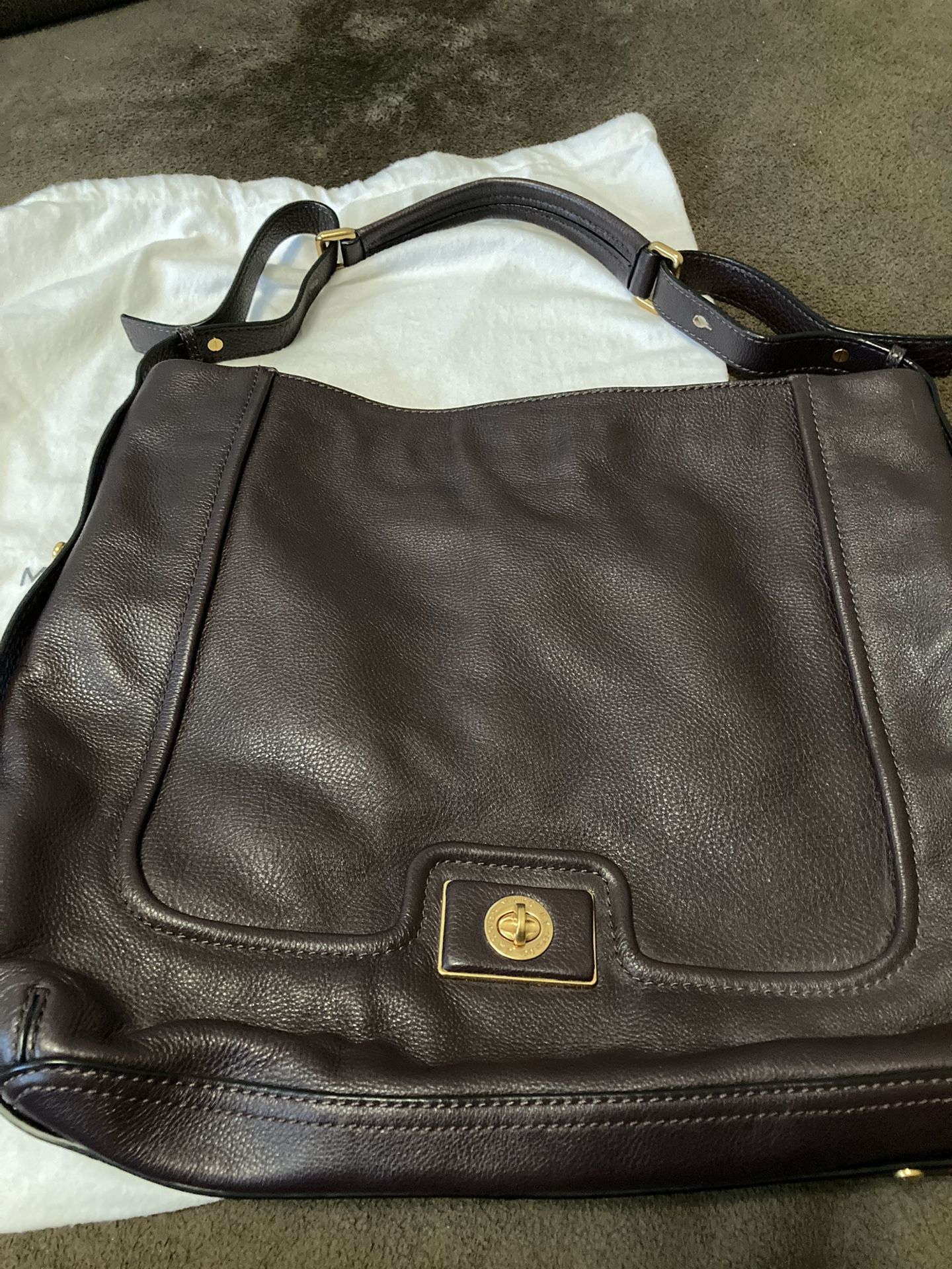 Marc By Marc Jacobs Hobo Bag Dark Brown New