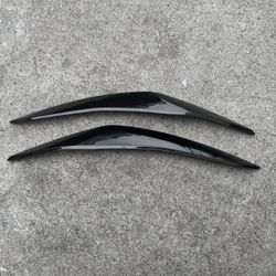 2 Pc BMW Front Headlight Eyelids Eyebrow Cover For BMW 5 Series 
