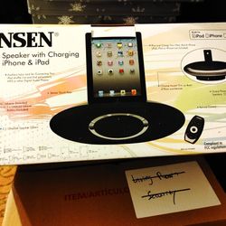 Ipad Iphone Charging Docking Speaker