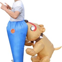 New Inflatable Dog Biting Costume $15
