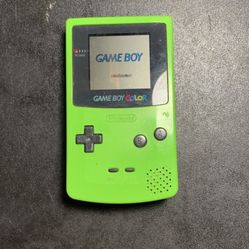 Lime green game boy color 