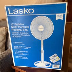 Lasko 16" Oscillating Pedestal Fan