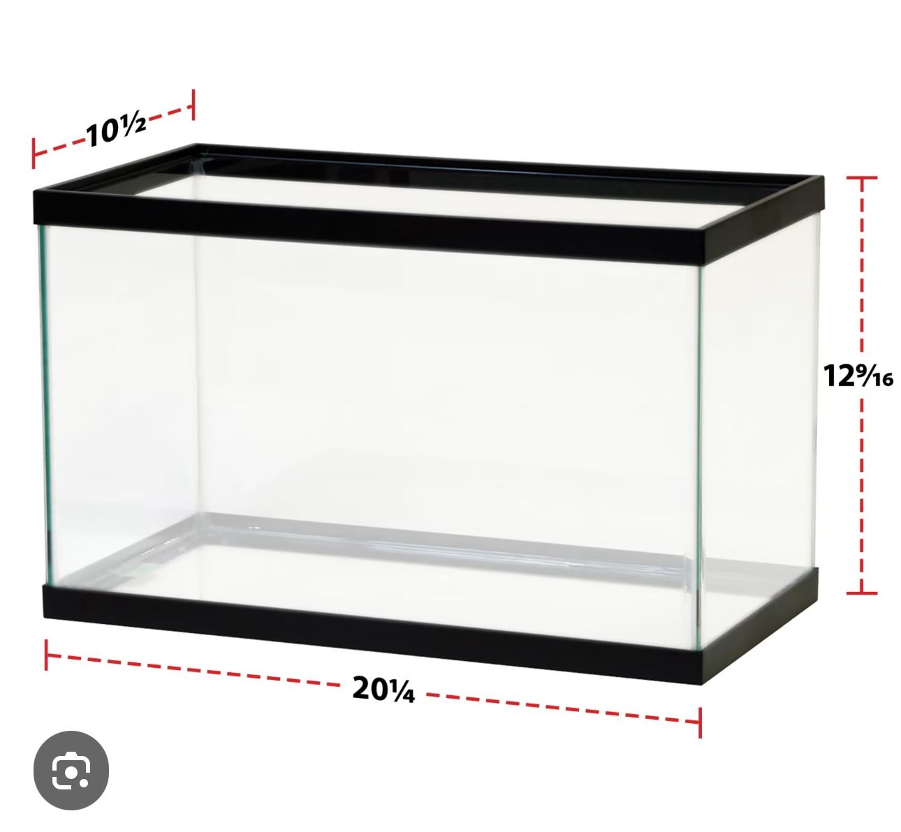 10 Gallon Aquarium tank Open Top