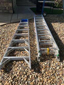 Werner aluminum ladders — good condition, ready to use
