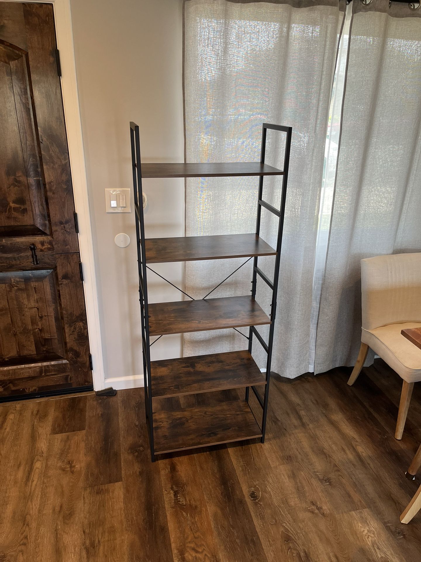 Wood/Metal Book Shelves