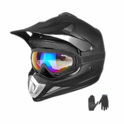 ILM Youth Kids Dirt Bike Helmet ATV Motocross DOT Off-road Street Helmet Goggles Gloves 