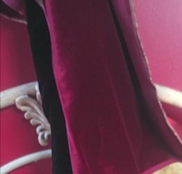Velvet Dark Maroon 25" X 27"