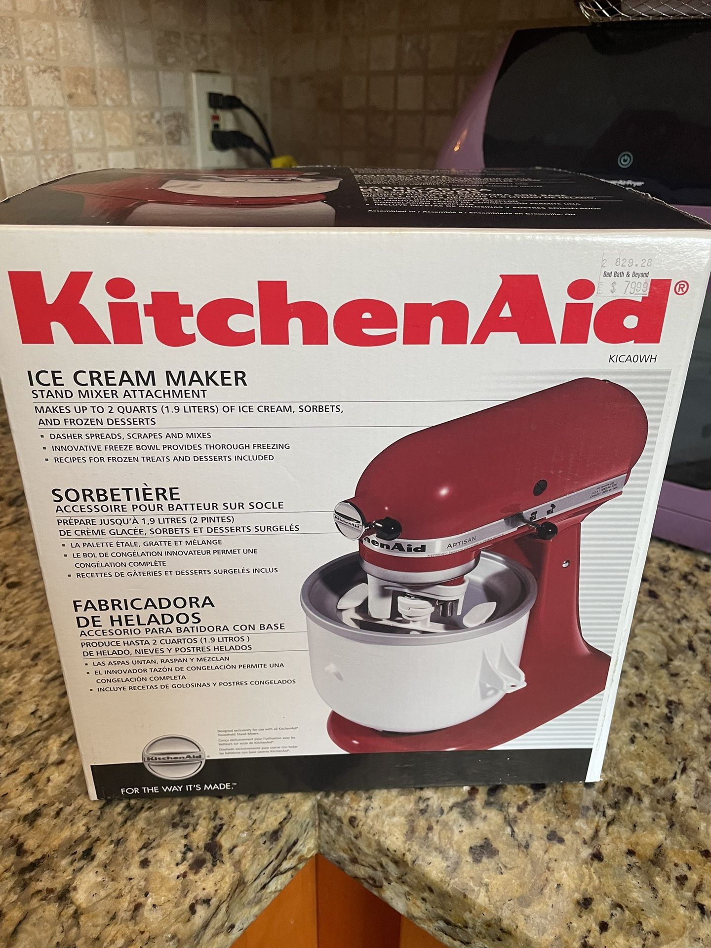 Bed bath and beyond kitchenaid ice cream maker sale