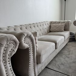 armchair and sofa