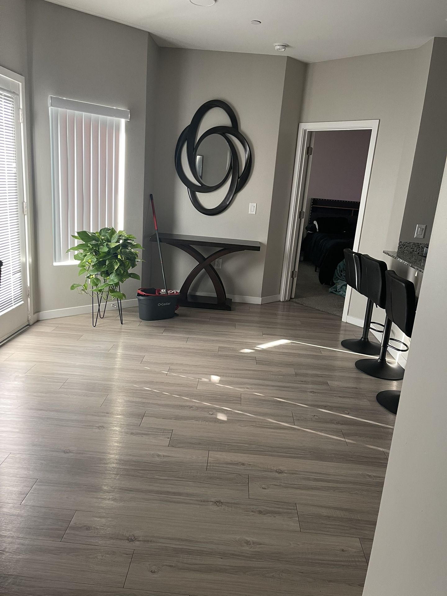 Entry Table And Mirror