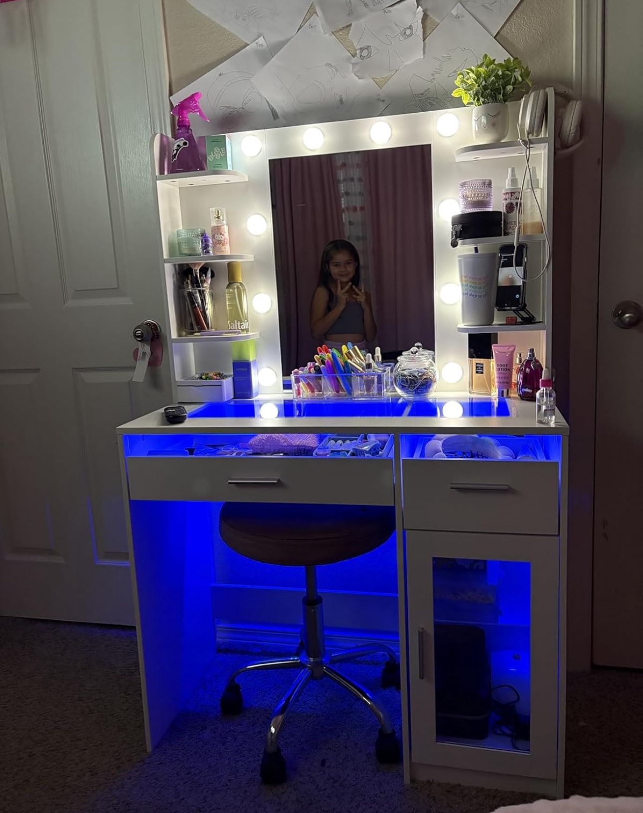 Vanity Mirror Desk
