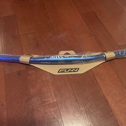 MTB Aluminum Flat Handlebar blue, 710 Mm Long